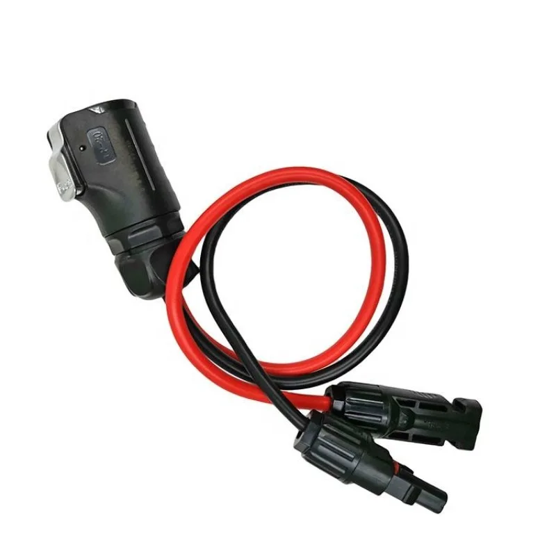 Personalización de fábrica 10AWG Conector circular industrial de alimentación de 2 pines a adaptador de cable solar para maleta de panel solar