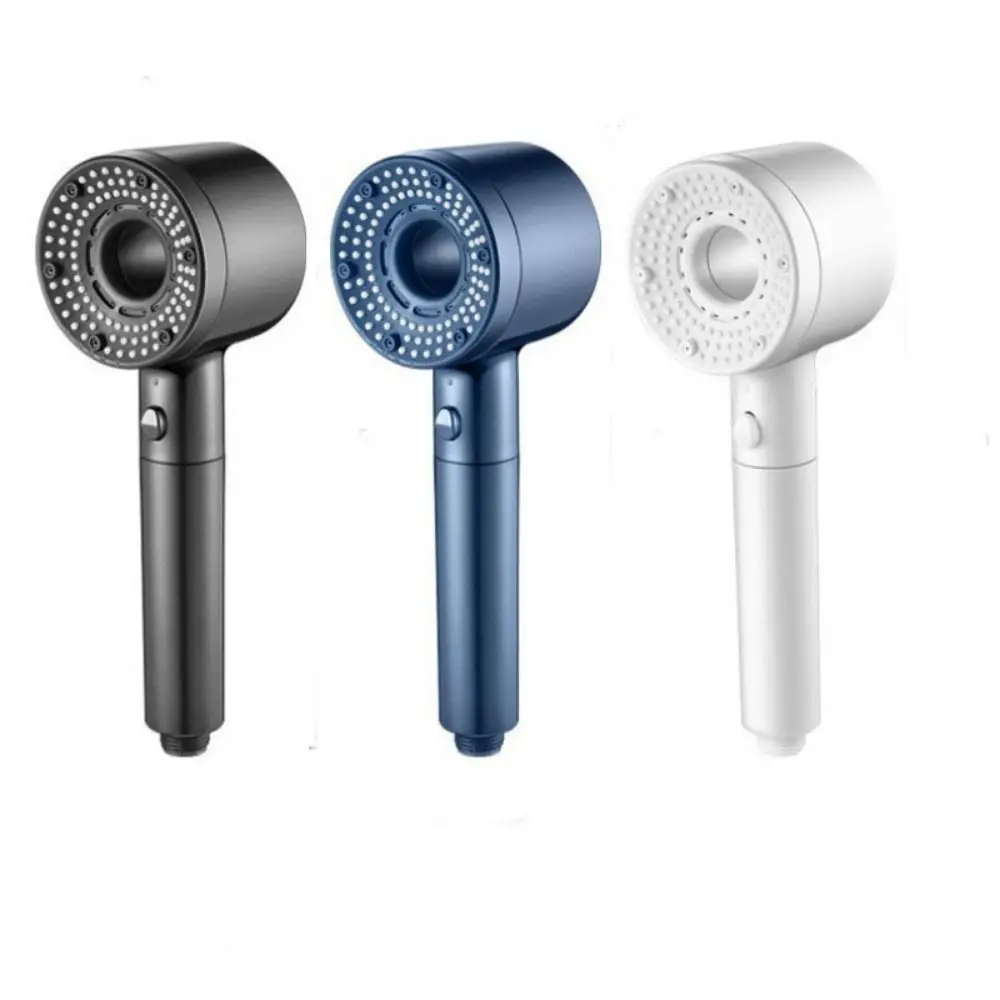 High Pressure Bathroom Showerhead Set 5 Speed Adjustment One-Key Stop Handheld Shower Hand Water Saving Easy To Install