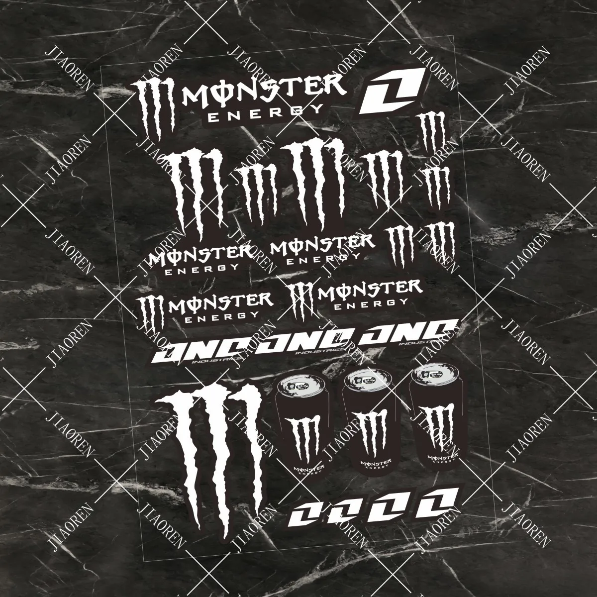 

Christmas Reflective Monster Energy Sticker Logo Motorcycle Decal for Yamaha Ktm Suzuki Kawasaki Honda