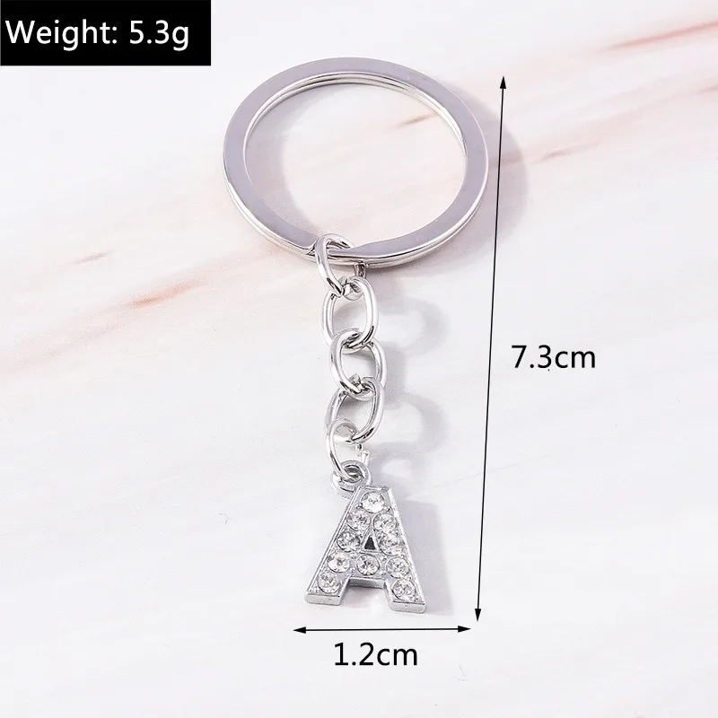 Aihua Minimalistischer Anfangsname, 26 Buchstaben, Anhänger, Schlüsselanhänger, Kristall, A-Z, Alphabet, Schlüsselanhänger für Damen und Herren, Geburtstag, Schmuck, Geschenke – Detail 6