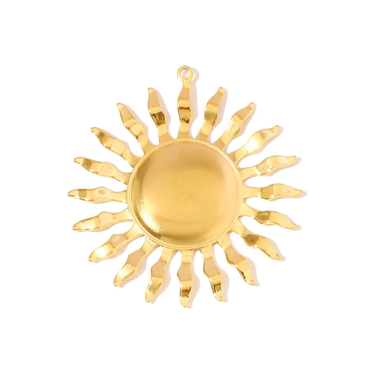 

3Pcs/Lot Stainless Steel Big Heart Charms Enamel Sun Necklace Pendants For DIY Making Fashion Jewelry Accessory Wholesale