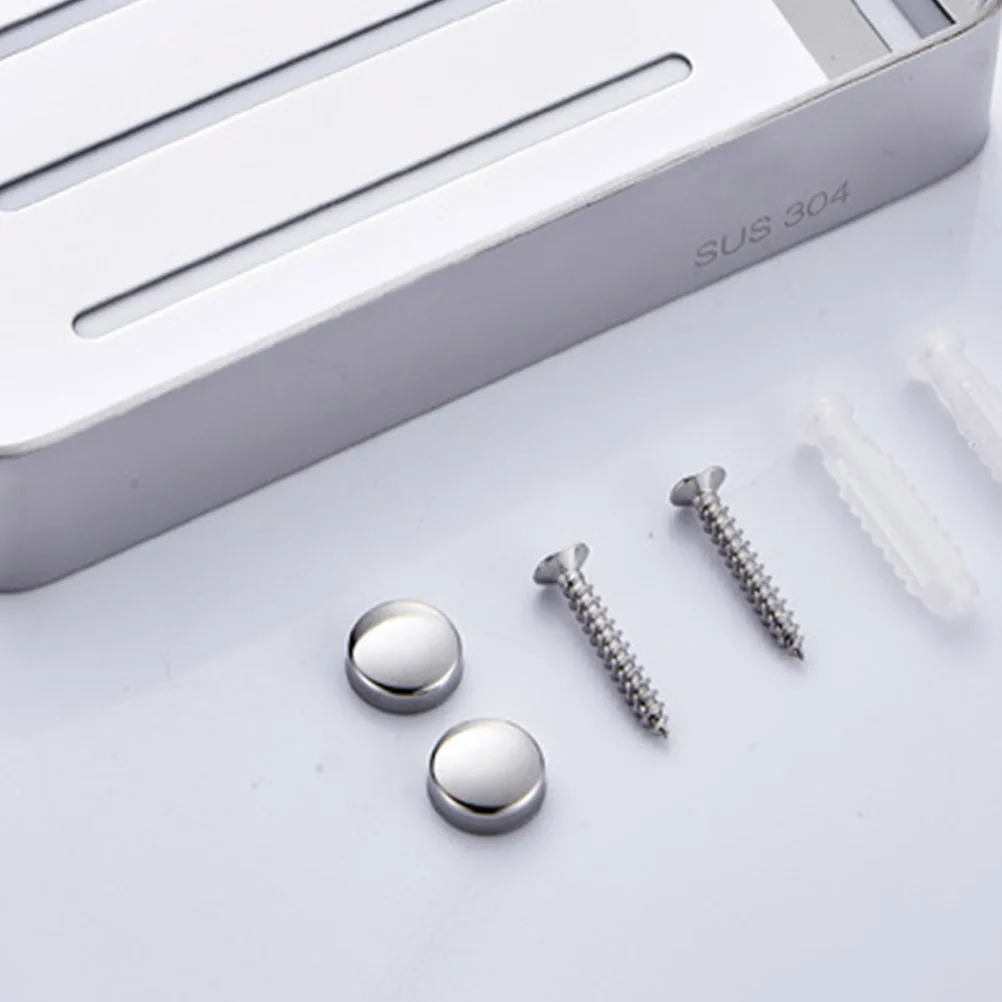 

Stainless Steel Box Compact Holder Drain Rack Kitchen Bathroom Detachable Dish Material Thickened Design Easy Clean