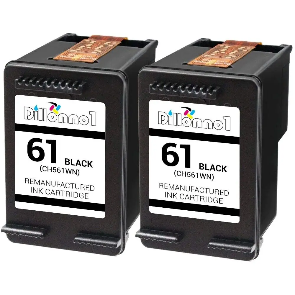 

2 PACK For HP 61 Black Ink Cartridge CH561WN For Deskjet 3000 3050 3054 Series