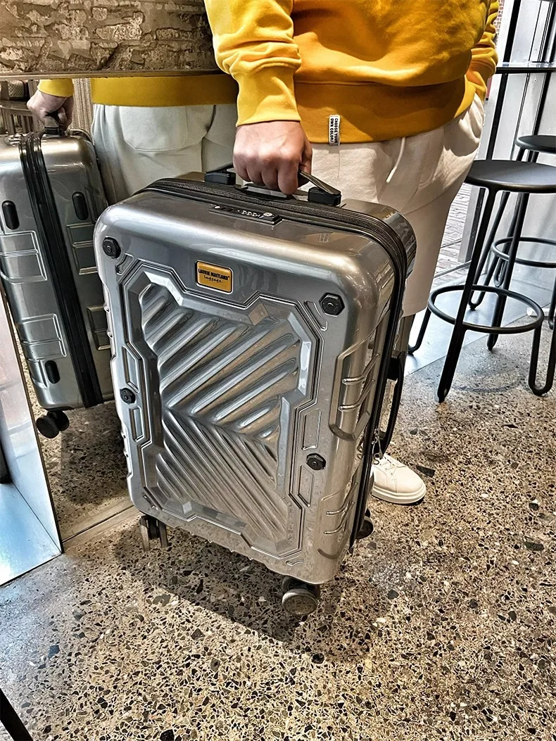 

Оригинальный дорожный чемодан SMO большой вместимости, 20 и 28 дюймов, на колесиках, для мужчин и женщин, с кодовым замком TSA