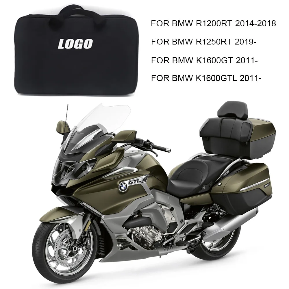 Black Tour Pak Motorcycle Organizer Lid Storage Bag FOR BMW K1600GT K1600GTL R1250RT R1200RT LC 2021 2019 2018