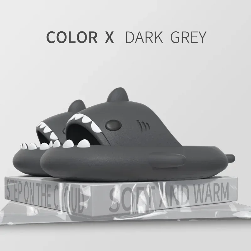 Generation Cross-Border Shark Slippers Female Summer Little Fairy Couple Cute Ins Style Outdoor Wear Trendy Men Sandals