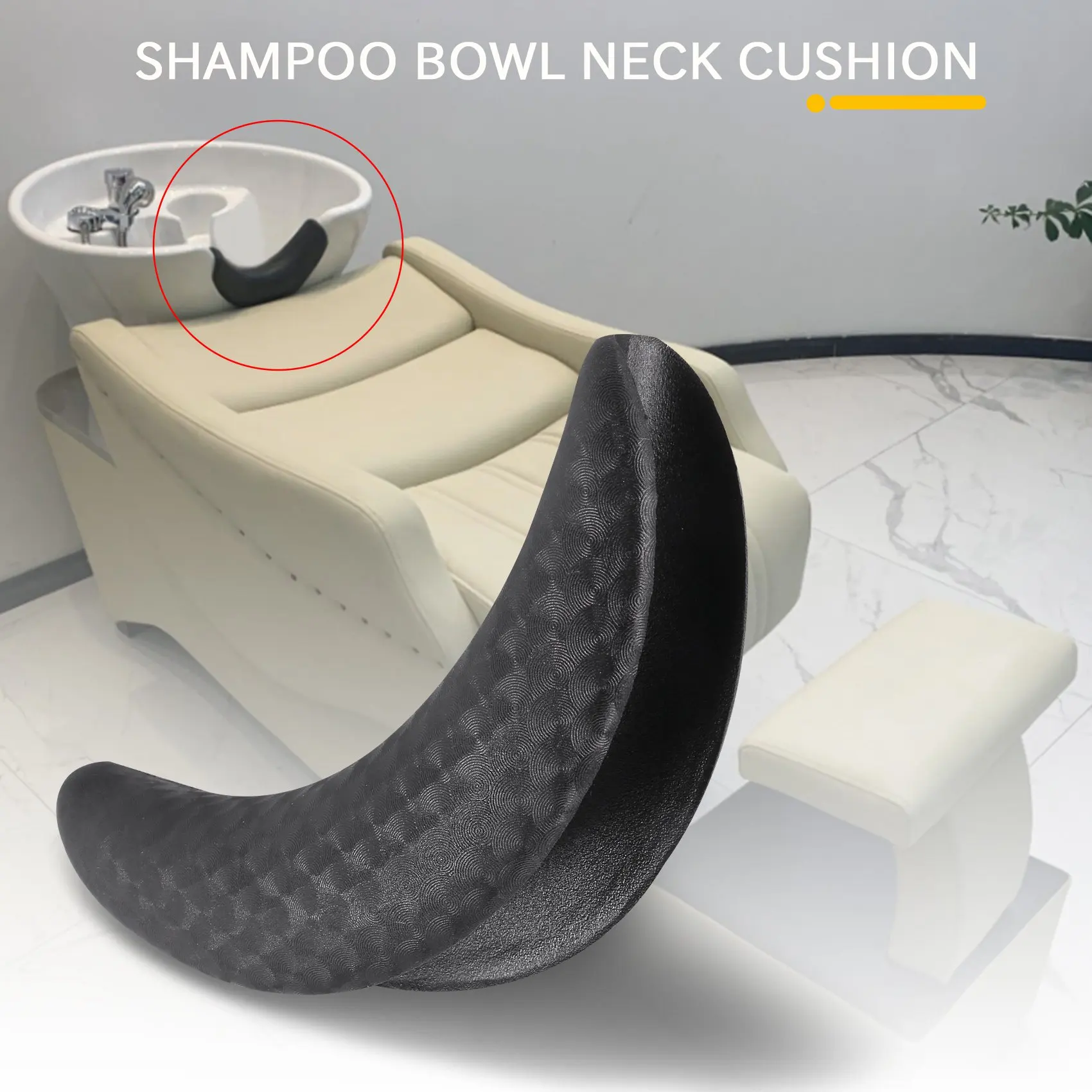 Hair Washing Sink Almofada, Shampoo Bowl Gel, Neck Gel, Hair Cleaning Headrest, Beauty Salon Tool, Uso Doméstico