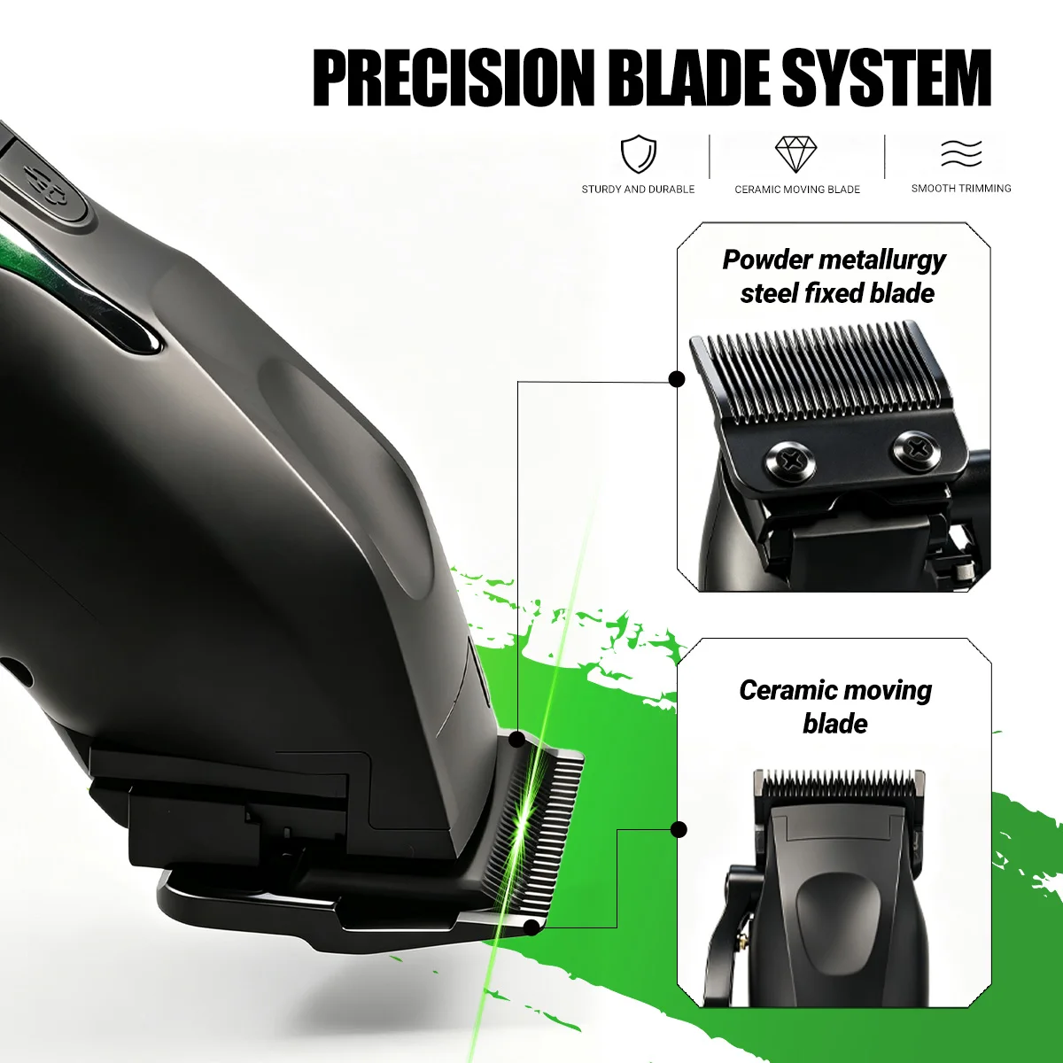 7000RPM High Torque Men's Electric Hair Clipper BL-18 Ceramic Blade Hair Trimmer BRDCLIP Barber Shop Salon Hair Salon Clipper - view 4