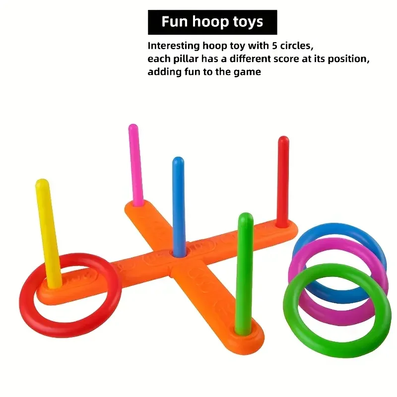 Zabawki do rzucania pierścieniami, pętla do rzucania, zabawka z końcówką do rzucania dla rodziców i dzieci, interaktywna zabawa na świeżym powietrzu, sporty rekreacyjne.