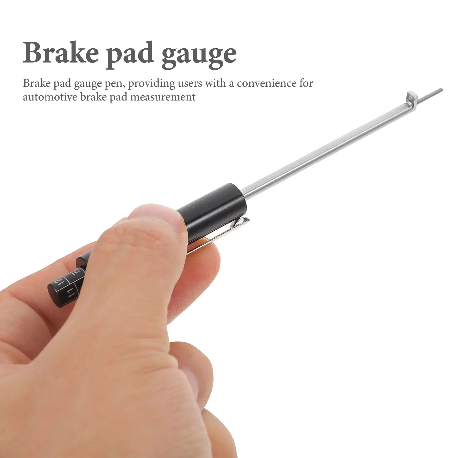

Brake Pad Measuring Tool Metal Precision Gauge Pen for Assessment in Cars Trucks and Suvs Brake Measurement Device