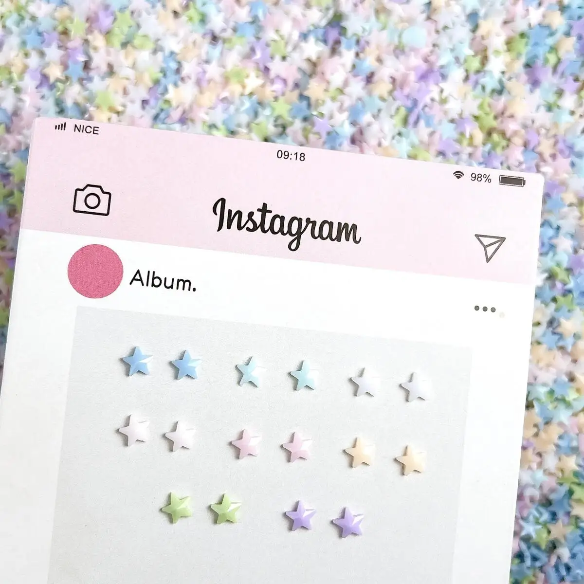 

60PCS Multiple Colors Mini Pentagram Resin Nail Art Charms 3D Minimalist Cute Stars Nail Decorations for DIY Press on Nail Parts