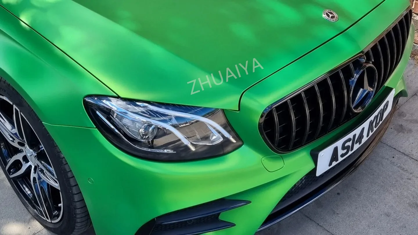 ZHUAIYA Copper Metallic Metallic Green Vinyl Wrap film wrapping film bright 152*18m quality Warranty covering film voiture