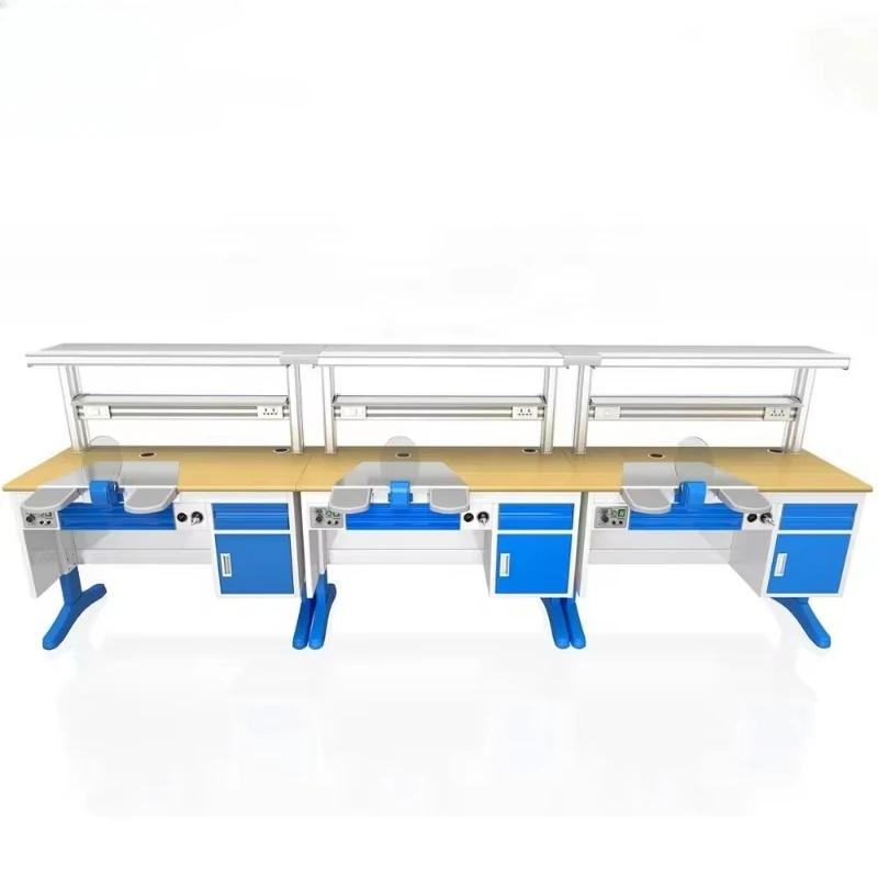 Newest Design Dental Furniture Lab Bench Workstation Dental Lab Work Table