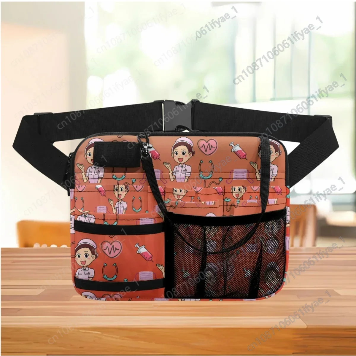 

Dropshipping Nurse Fanny Pack Medical Multi Compartment Utility Hip Bag Case Female Organizer Pouch for Stethoscopes Bandage