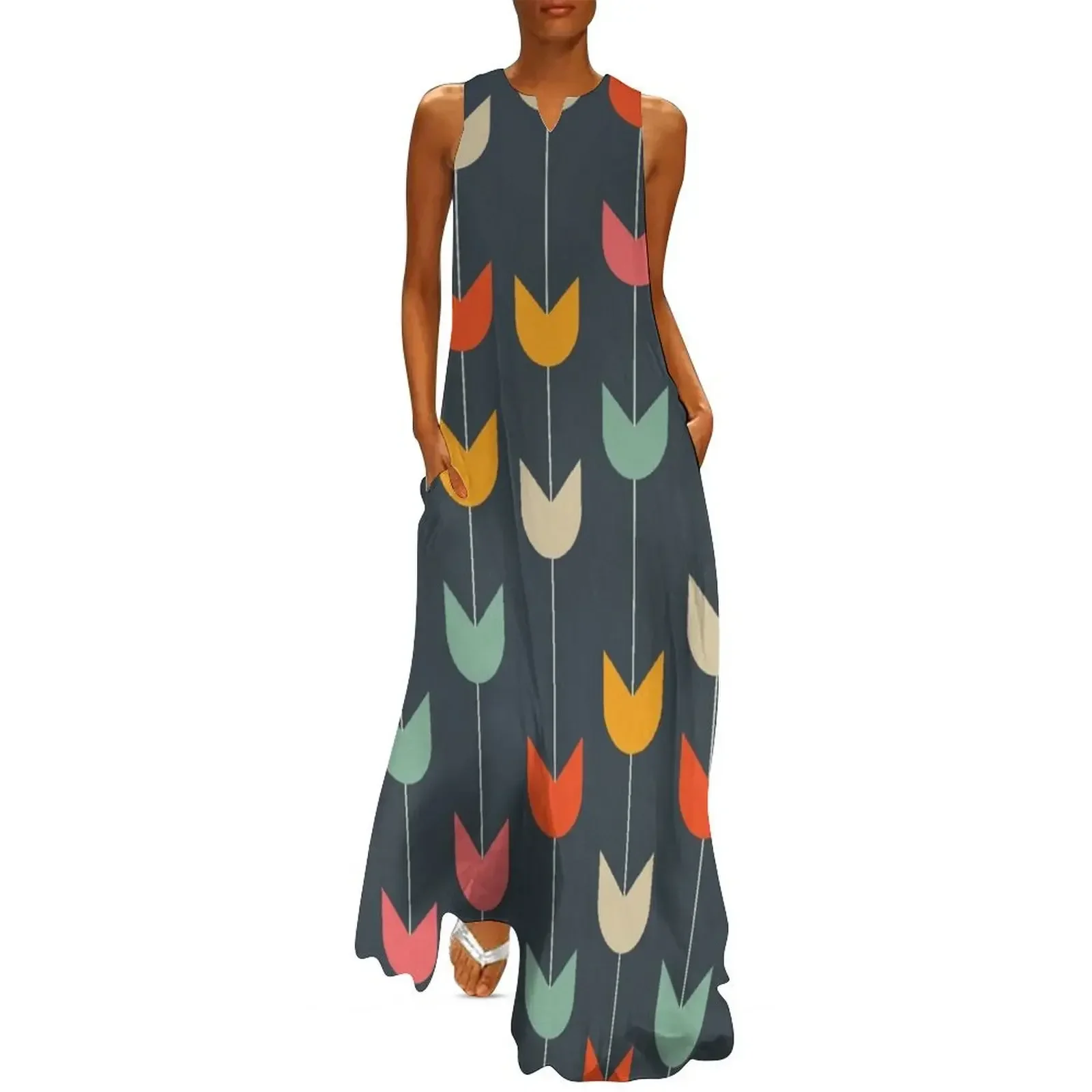 

Tulips Long Dress dress summer 2025 women Women's summer dresses Dresses dresses for woman Dress