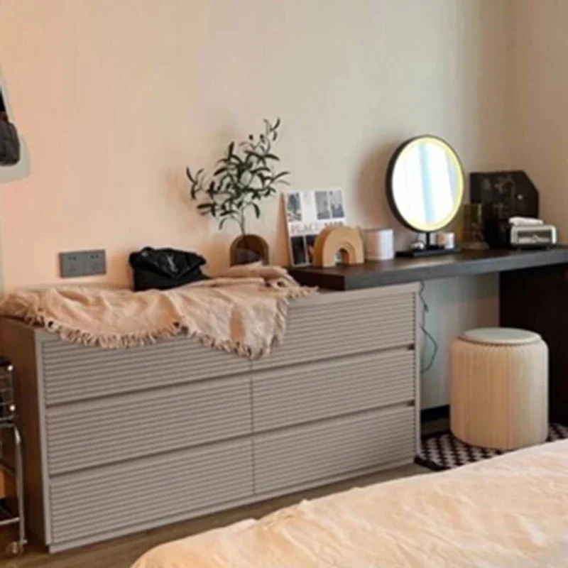 Tocador Moderno de Madera Maciza, Tocador de Lujo para Dormitorio, Tocador Europeo con Cajones, Tocador de Maquillaje para Niñas, Muebles