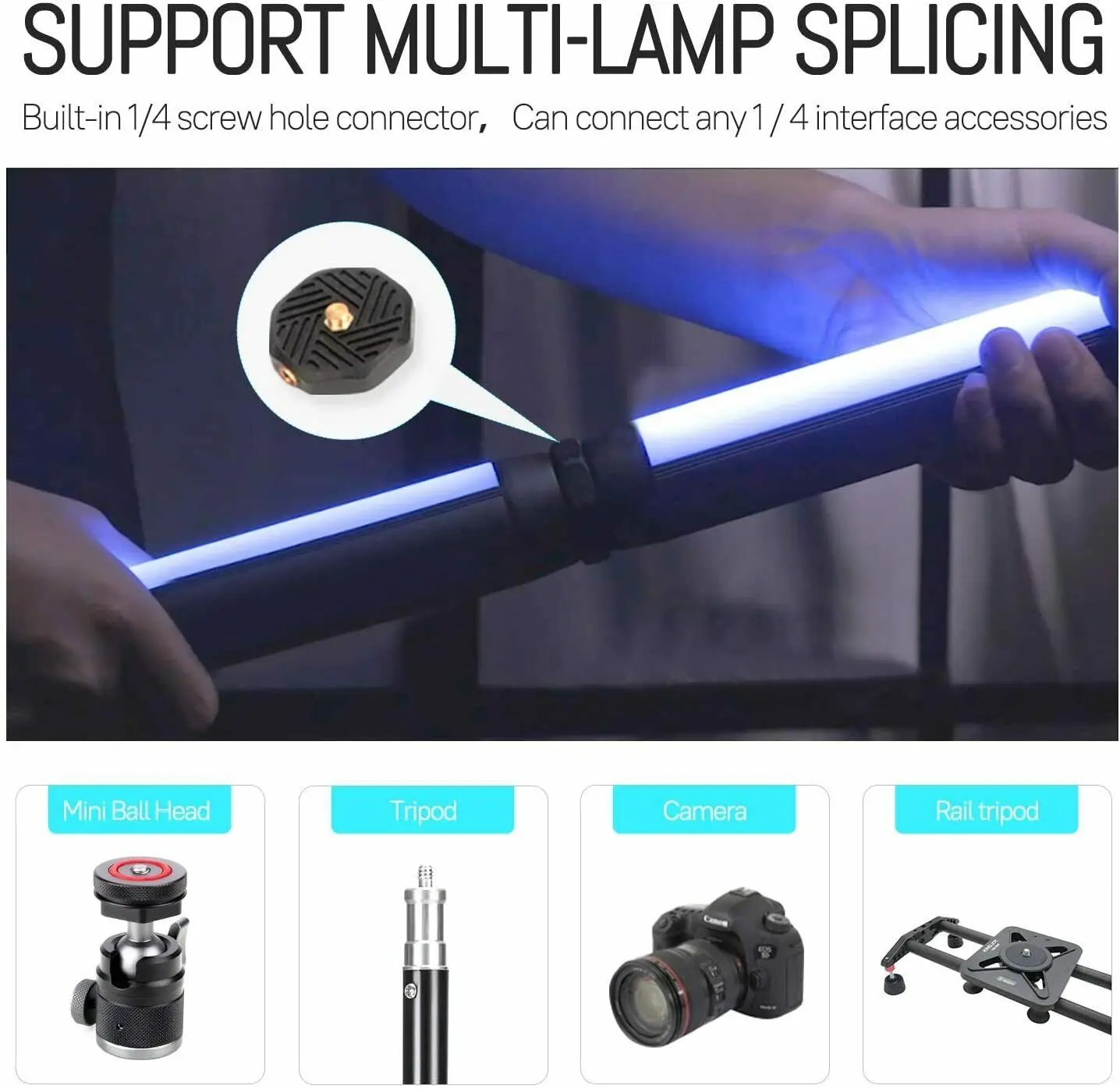 SOONWELL MT1 RGB Led Light Stick Tube Light Full Color CTT 1600-20000K IP68 Waterdicht licht