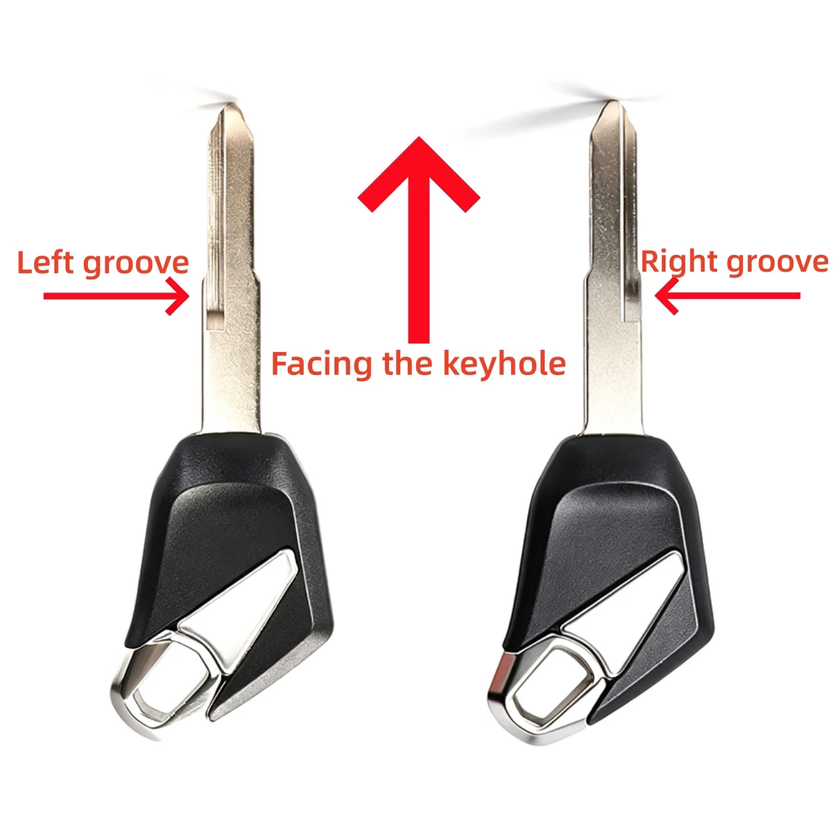 Motorcycle Blank Key for Kawasaki Z250 SL Z400 650 Z800 Z900 Z1000 ZX-6R 636 Uncut Anti-Theft Chip Installation Available