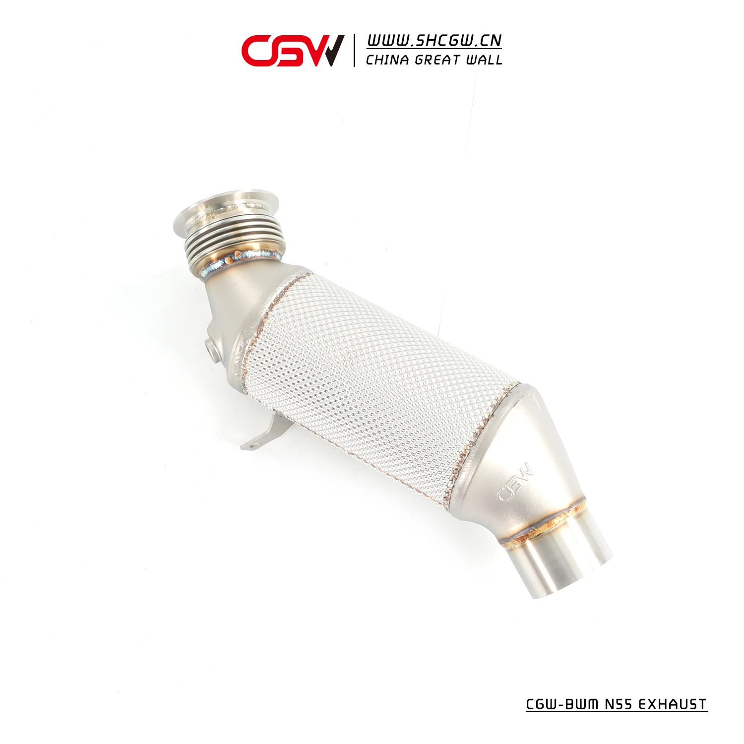 Racing  Downpipe Catless Exhaust Muffler Intake and Exhaust Valves Auto Parts for N55 3.0T Header