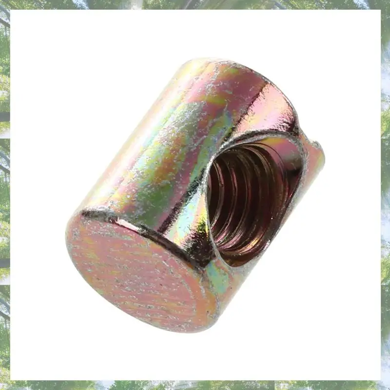 

Premium-60Pcs M6 Barrel Bolts Cross Dowel Slotted Furniture Nut For Beds Crib Chairs