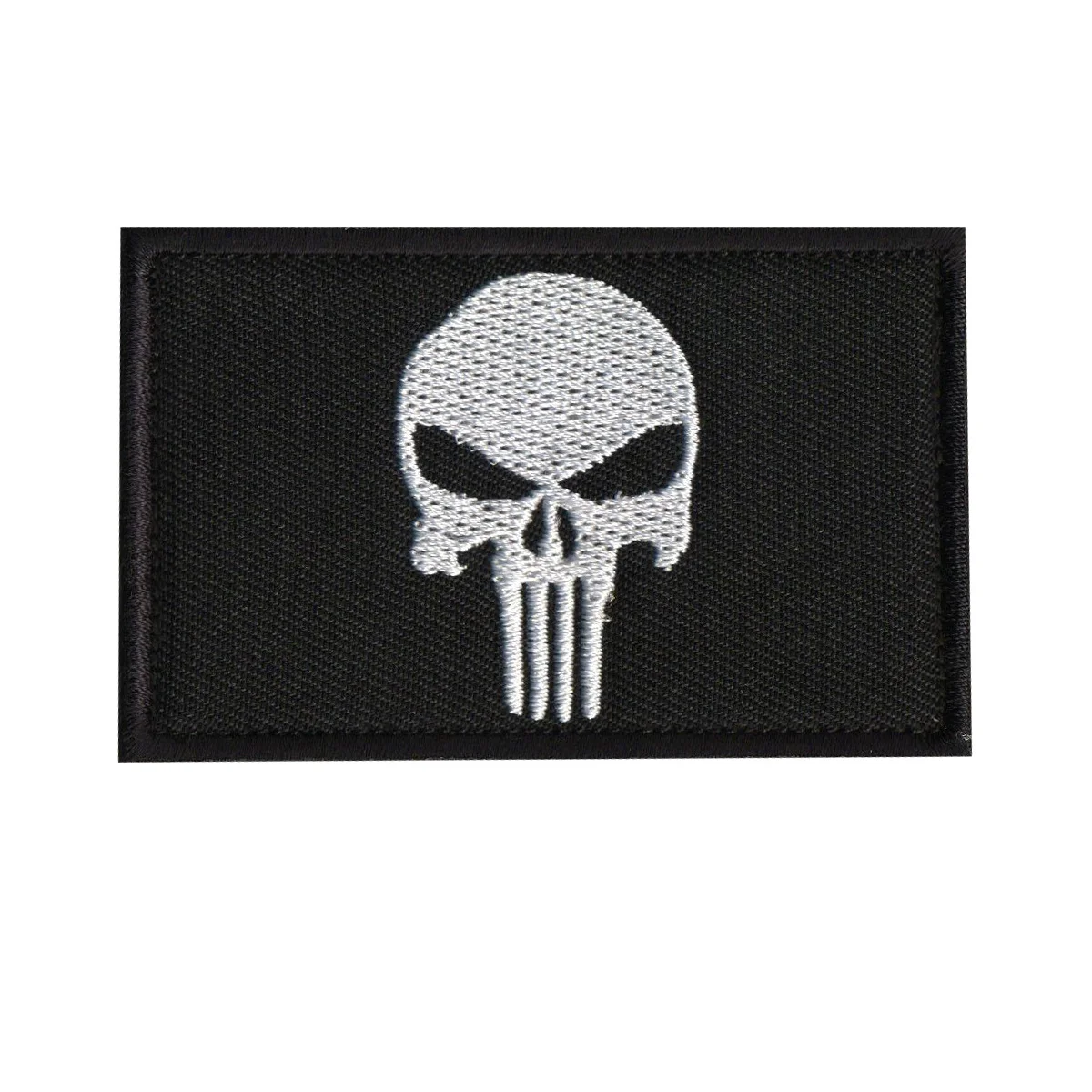 Punisher Seals Embroidered Badge Skull Warlock Air Badge Arm Badge Outdoor Bag Sticking Hook and Loop Patch Customized