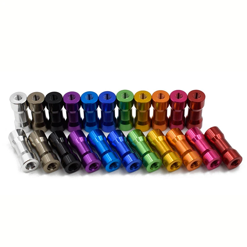 6pcs/lot M3 Double Round Aluminum Spacer Standoff M3x10/15/20/25/28/30/35 Aluminum Standoffs Column Stud OD=6mm