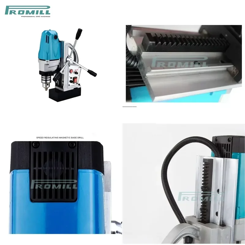 HCY Promill Magnetic Drilling Machine JD2-25E Bench Type Manual Tapping Machine M16 Capacity 380/220/110V Motor Light Compact