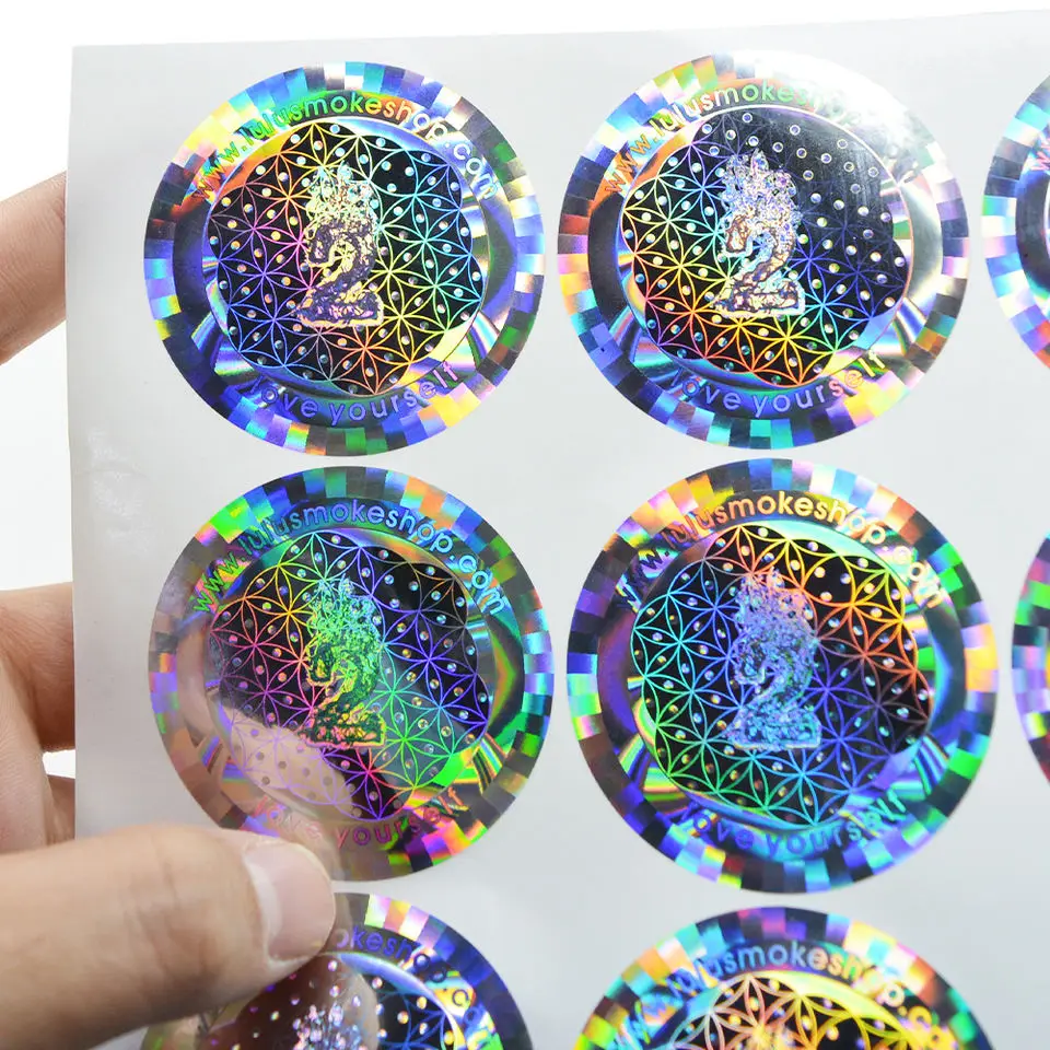 waterproof adhesive 3d security hologram sticker 3d custom laser embossed hologram label sticker