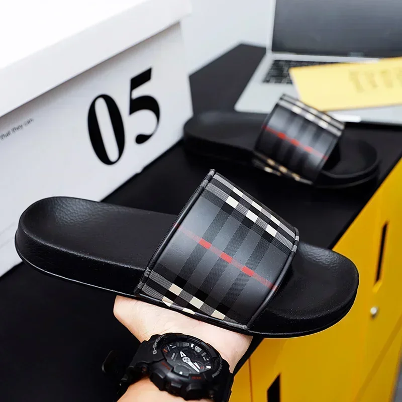 Homens verão sapatos casuais chinelos praia sandálias de luxo ao ar livre confortável sola macia chinelos tamanhos 39-46 dropshipping