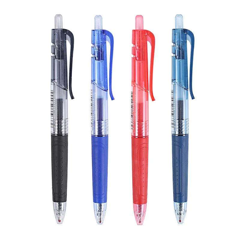 0.5mm Elite Press peluru Gel pena pena air pena tanda tinta hitam merah biru AGP89703 pena kaca pulpen air mancur