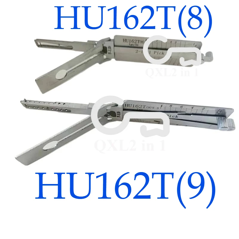 

TooS Lishi 2-in-1 Lishi Decoder HU162T 9-Cut V3 Ignition Lishi HU162T(8) Tool Ign/Dr /Decoder (for Audi for VW for Skoda for Sea