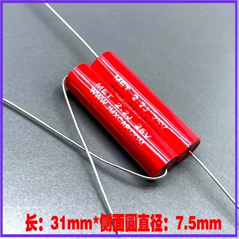 for JMX MET MKP Axial Audio Capacitor 2.2uF 63‑100V Copper‑Lead  50pcs