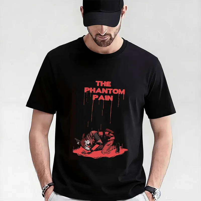 Metal Gear Solid MGS Game Gift T‑Shirt for Gamer 0315 Unisex Cotton Short Sleeve Tees Solid Snake Graphic Print Streetwear Tops