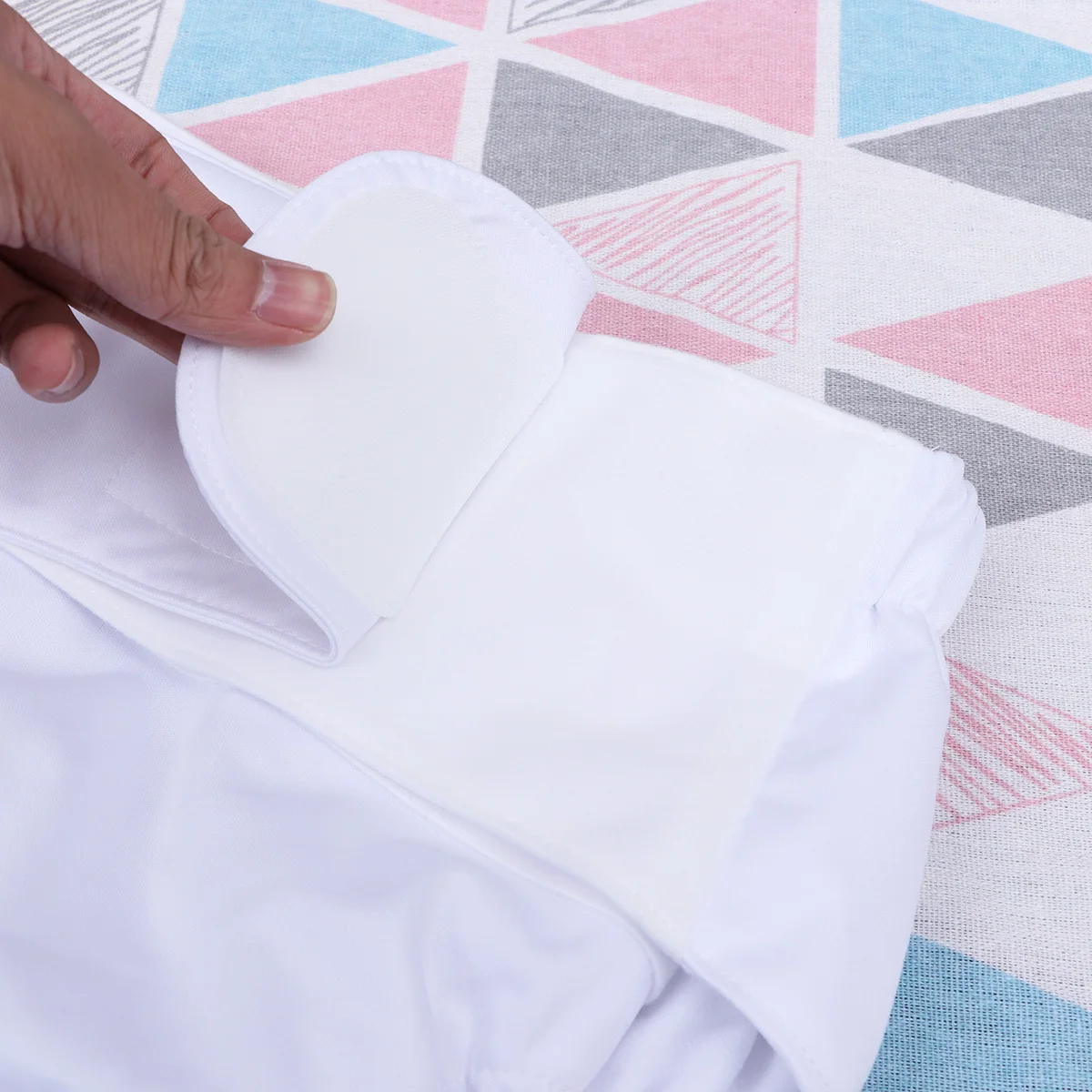 Cinta para adultos, pañal de tela lavable, reutilizable, incontinente, tamaño mediano, ajustable, a prueba de fugas, pañal de lactancia para ancianos, blanco