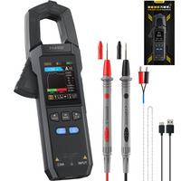 FNIRSI DMC-100 Clamp Meter Multimeter 9999 Count TRMS,Measures NCV,AC/DC Voltage Current,Continuity Capacitance Diode Resistance