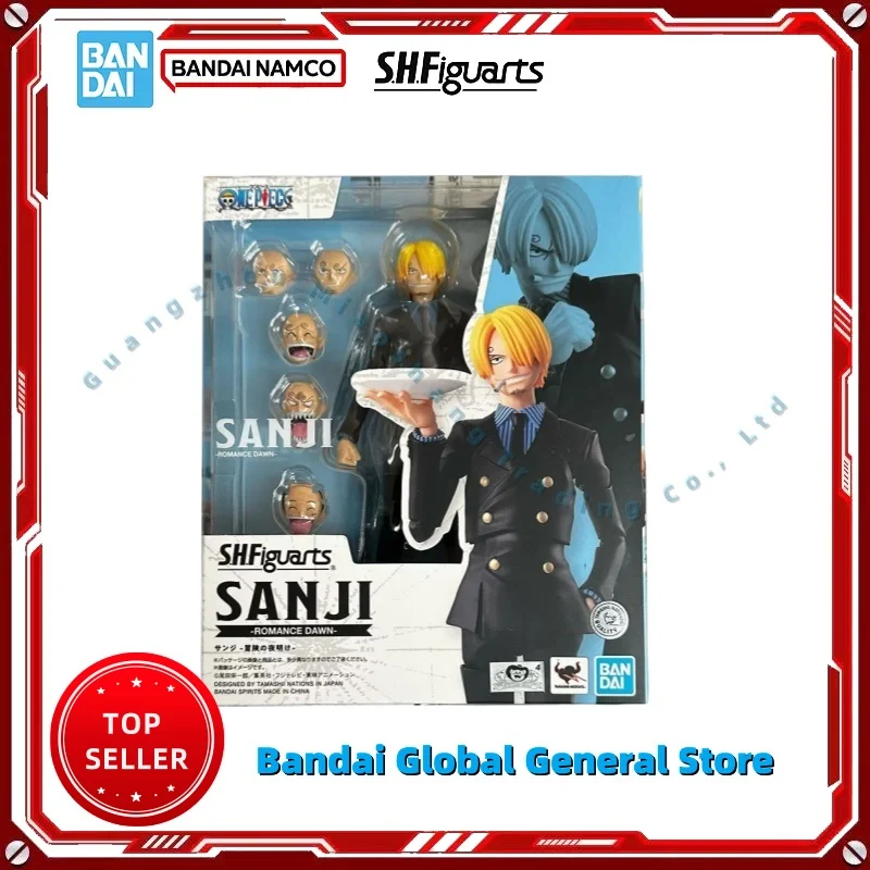 

Оптовая продажа: Фигурка Bandai One Piece SHF Sanji Romance Dawn, высокоподвижная коллекционная игрушка для мальчиков, подарок
