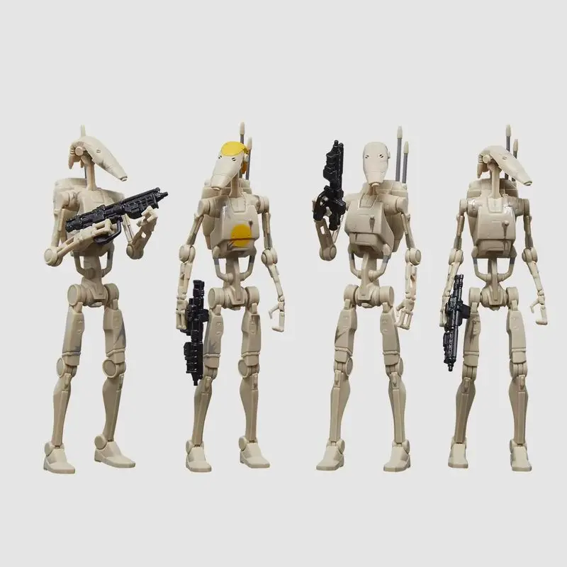 Star Wars da 3,75 pollici The Vintage Collection Battle Droid B1 Battle Robot Action Figure Confezione da 4 giocattoli congiunti mobili Regalo di compleanno