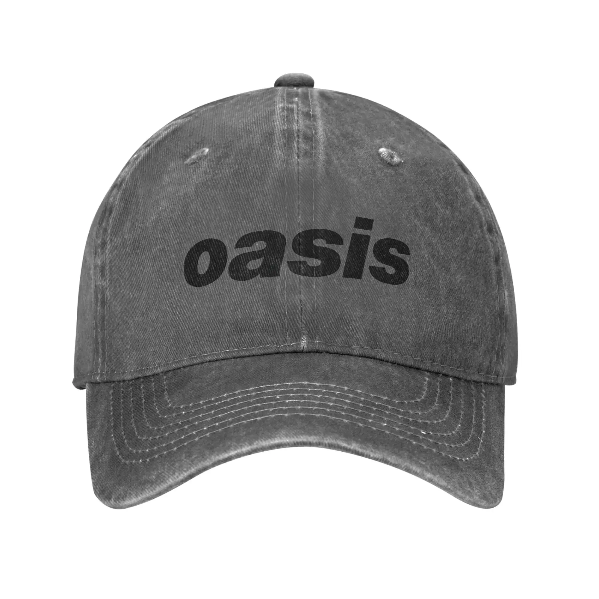 

Casual O-Oasis Rock Band Baseball Cap Unisex Style Distressed Washed Snapback Cap Outdoor Travel Unstructured Soft Caps Hat