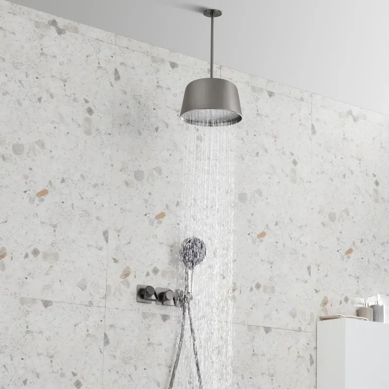 European style ceiling shower set showerhead ceiling shower faucet mixer set bathroom ceiling shower tap