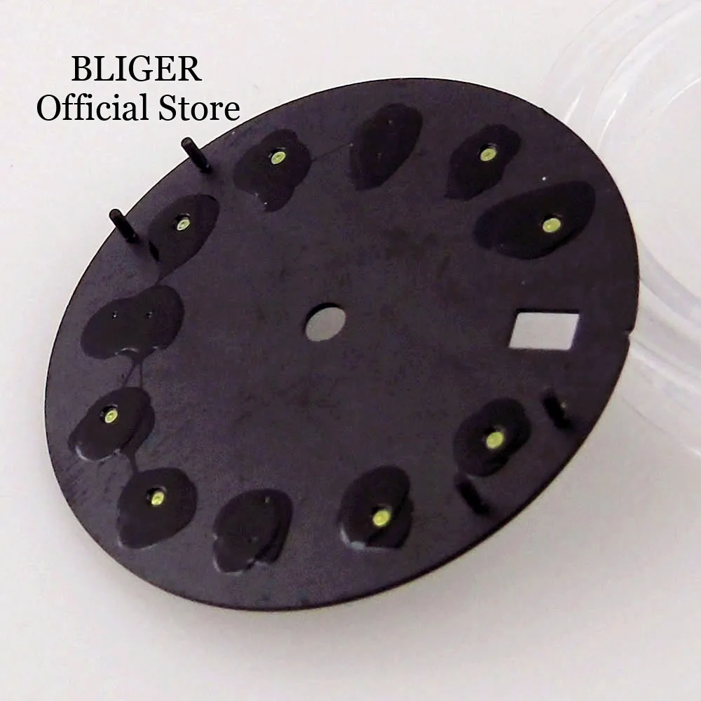 BLIGER 29mm Watch Dial Face fit NH35A NH36A Movement Luminous Blue Green Black Watch Parts Accessories