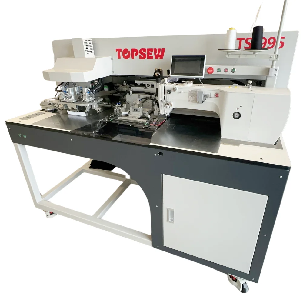 ATV&UTVFactory Automatic Welt Pocket Sewing Machine TS-995 Automatic Laser Pocket Welting Machine Automatic Pocket Opening Machi