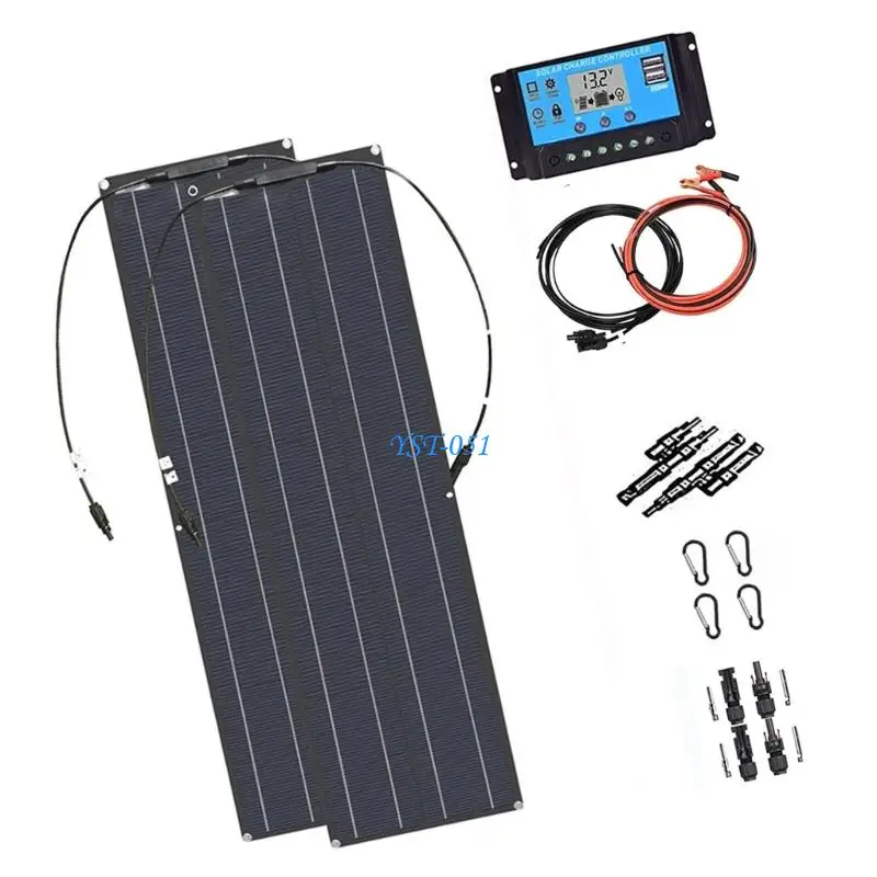 E15A Pack of 2 Polycrystalline Panels With Controllers For Efficient Conversion