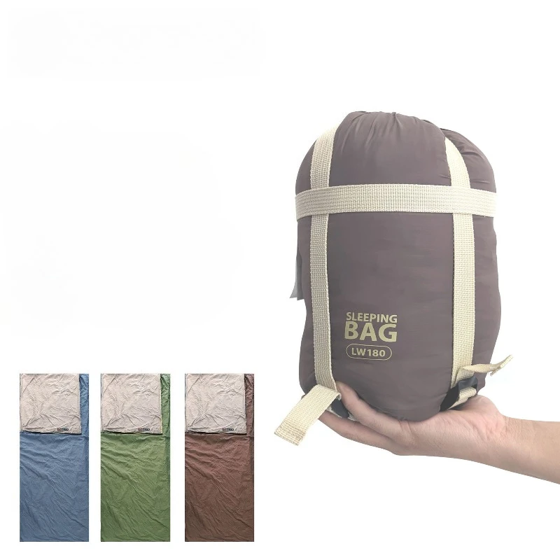 Saco de Dormir Tipo Sobre para Adultos, Saco de Dormir Mini Portátil Ligero y Delgado para las Cuatro Estaciones, para Acampar al Aire Libre