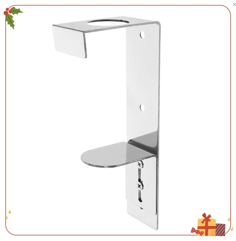 

Stainless Steel Shampoo Bottle Holder Wall Mount Soap Dispenser Organizer Bathroom Liquid Holder No Punch Easy for Shower
