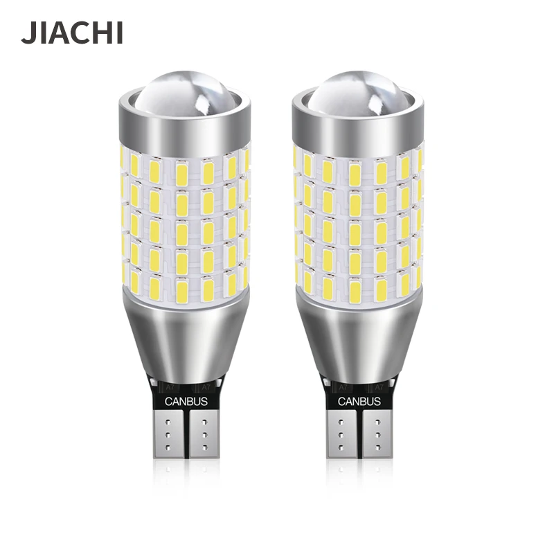 JIACHI Factory 50PCS Super Bright T15 W16W Led Canbus Light Bulb High Lumen 540LM 921 912 Auto Car Backup Lamp Error Free 12-24v