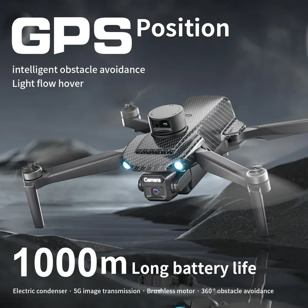 

PRO MAX GPS Drone Professional 4K 3-Axis PTZ HD Dual Camera Obstacle Avoidance Brushless Motor 5G WIFI RC Quadcopter Toys