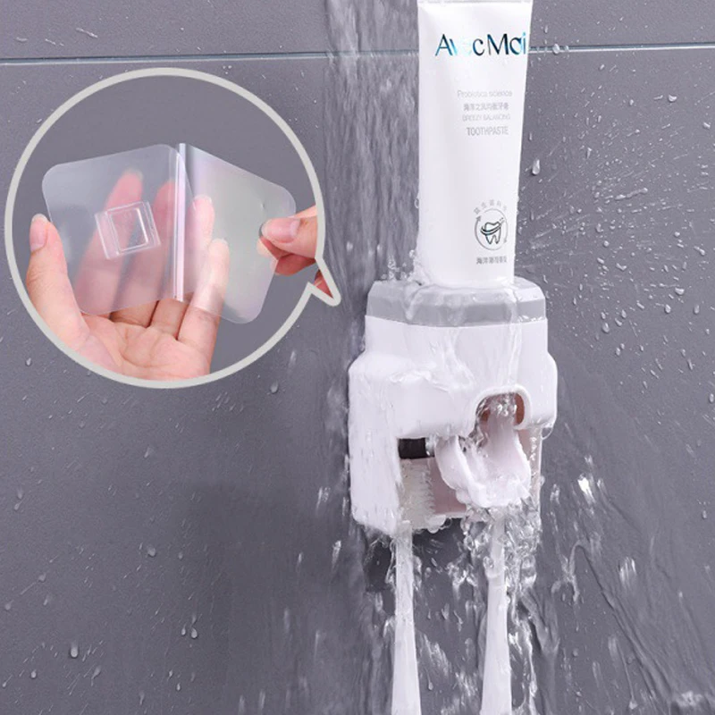 Automatic Toothpaste Squeezer Magic Wall-Mounted Home Extruder Set No-Punch Bathroom Creative Shelving A Must For Lazy People