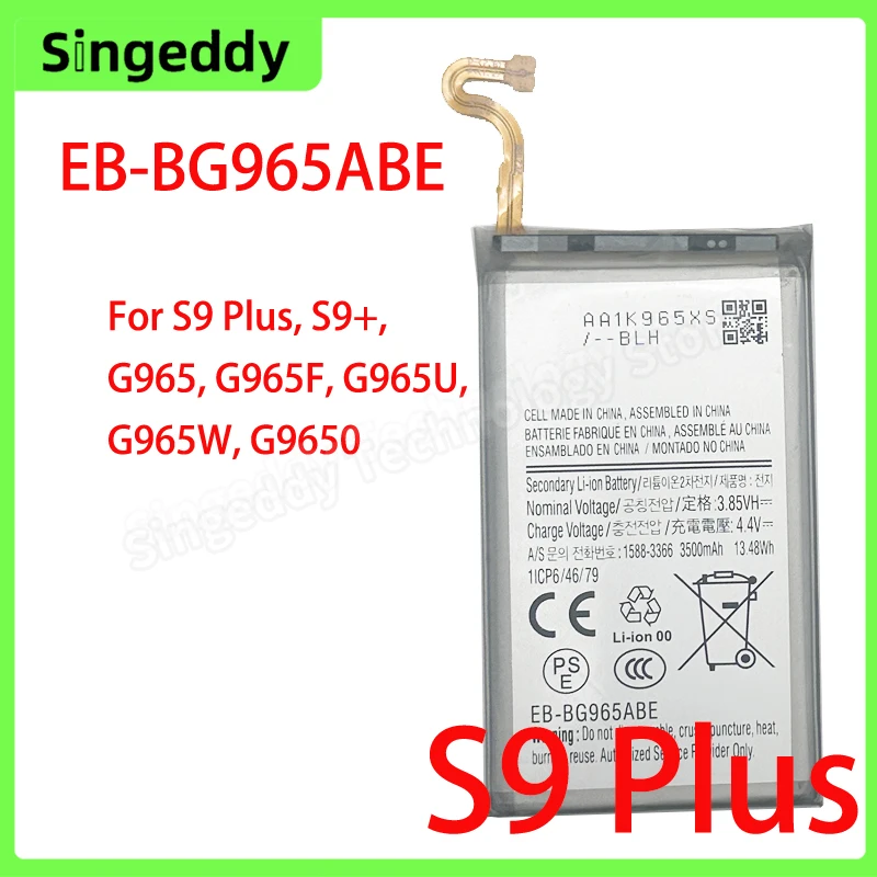 

EB-BG965ABE Battery, Mobile Phone Build-in Batteries For S9 Plus, G9650, G965F, G965A, G965T, G965, Replacement Repair Part