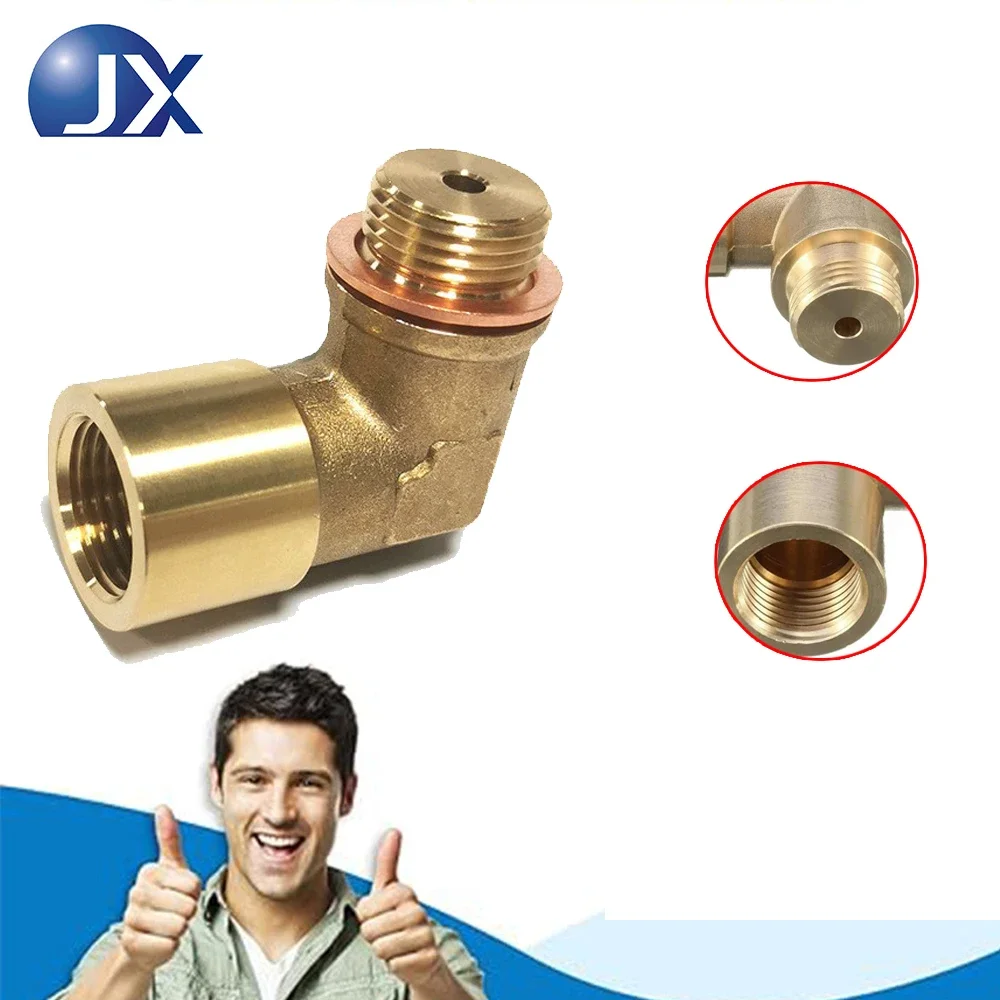 M18x1 5 Brass Elbow Joint 90 Degree Sensor Adapter High Quality Automotive Parts Connector for Vehicles