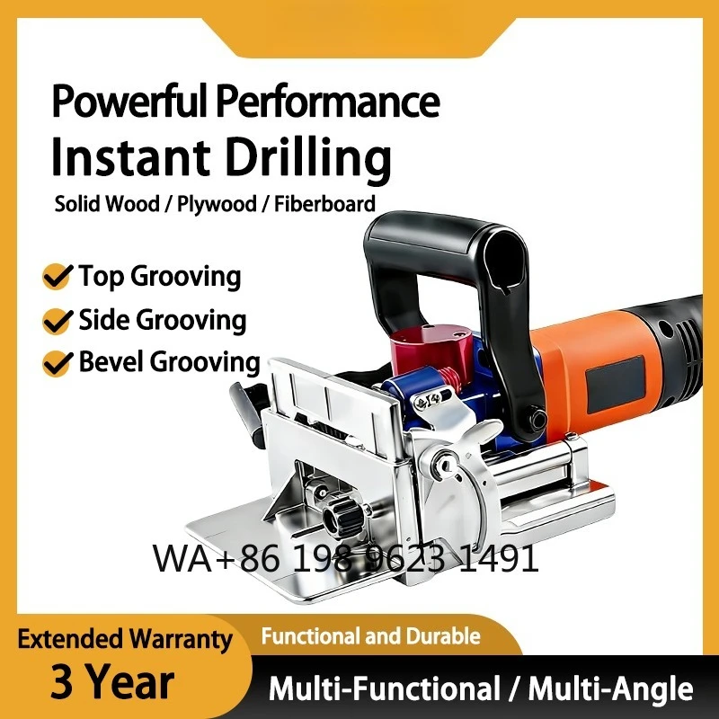 Industrial Lamello Slotting Biscuit Joiner High Precision Cutter for Furniture Woodworking Production